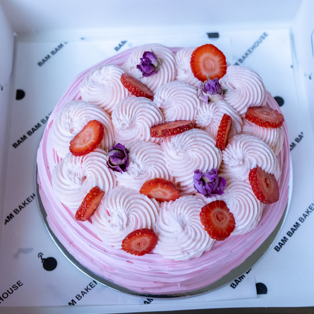 Mum's Pink Pav